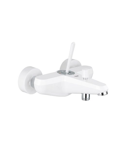 Grohe Tub Mixer White & Crome EuroDisc Joystick Series