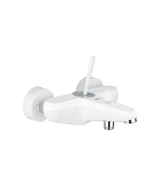 Grohe Tub Mixer White & Crome EuroDisc Joystick Series
