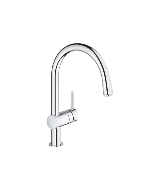 Grohe Sink Mixer Minta Pull Out Round Spout