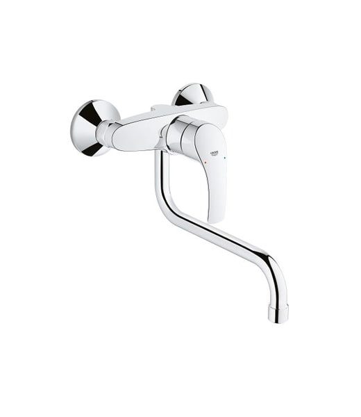 Grohe Sink Mixer N.E Smart Wall Mount Down Spout