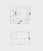 Porta Wall Hung Commode - HD201WH / PT-MHT-00201 - Image 2