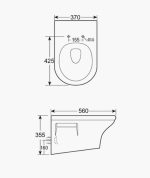 Porta Wall Hung Commode - HD247 / PT-MHT-00247 - Image 2
