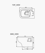 Porta Wall Hung Commode - HD317WH / PT-MHT-00317 - Image 2