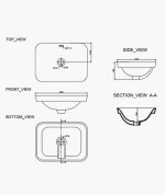 Porta Art Vanity Washbasin - HDL505 / PT-OC-0505 - Image 2