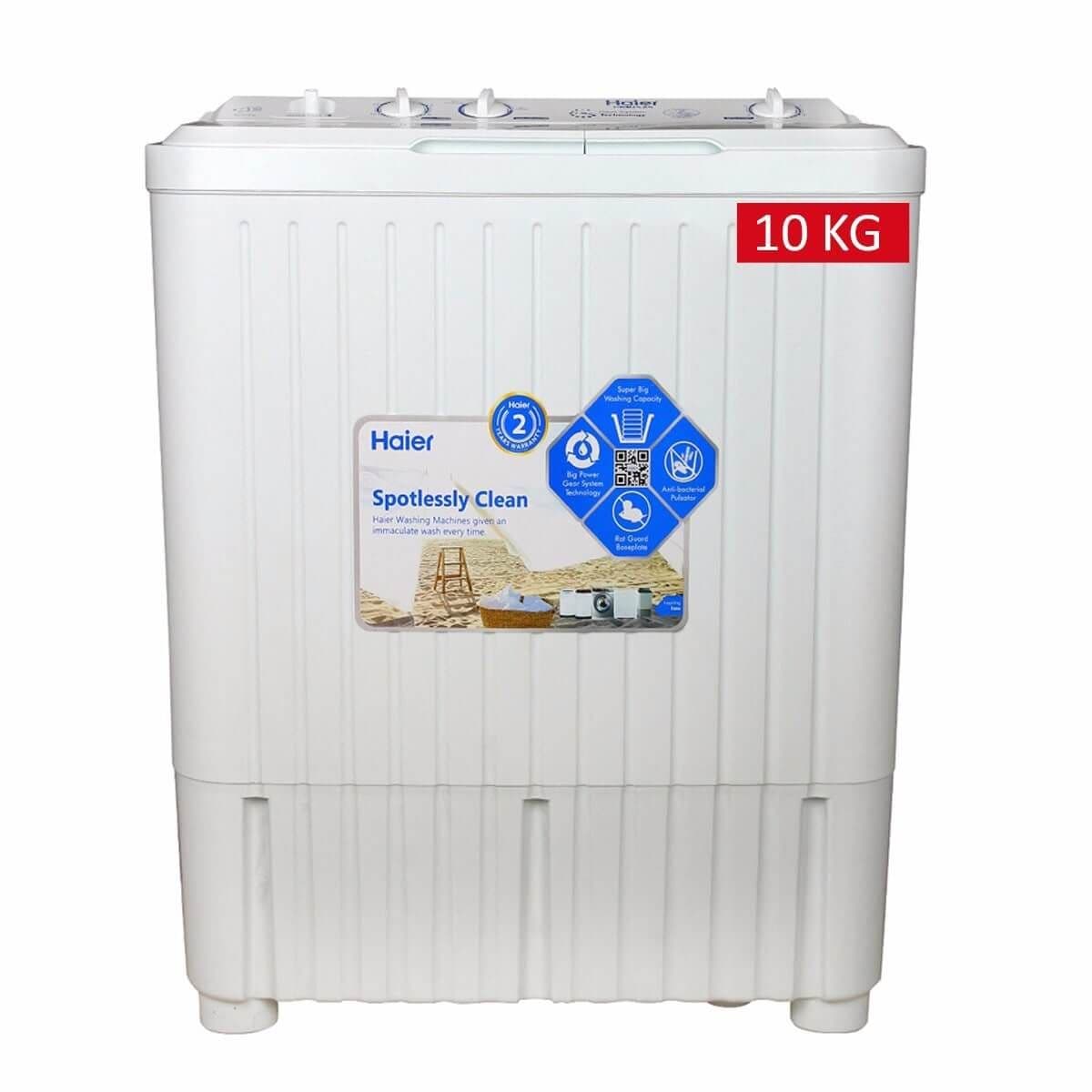 Haier HWM 100AS Twin Tub Semi Automatic Washing Machine 10KG Ace Material Haier HWM 100AS Twin Tub Semi Automatic Washing Machine 10KG - Image 1