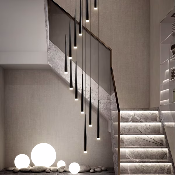 Eight Fancy Modern Led Cylinder Pendant Light