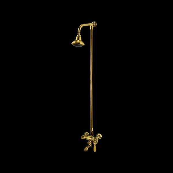 Sonex Mark Pvc Full Gold Series Bath Mixer (Wall Type) with T.Arm Shower 5121