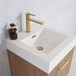 North American Oak With Single Sink Countertop 18 Inches Vanity By Meranti - Image 6