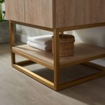 North American Oak With Single Sink Countertop 24 Inches Vanity By Meranti - Image 8