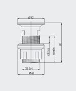 Porta HDGD1023 Basin Waste - Image 2