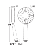 Porta PHS3109D Hand Shower - Image 2