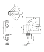 Porta HDA0561M Smart Single Lever Basin Mixer - Image 2