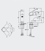 Porta HDA0981M Nora Single Lever Basin Mixer - Image 2