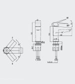 Porta HDA1721M Victoria Single Lever Basin Mixer - Image 2