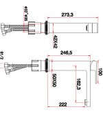Porta HDA4691MG Aroma Single Lever Long Neck Basin Mixer - Image 2