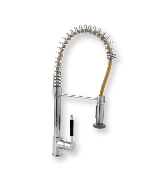 Porta HDA160XH Single Lever Sink Mounted Mixer Pullout Spout