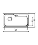 Porta HDSC8731 Stainless Steel Kitchen Sink - Image 3