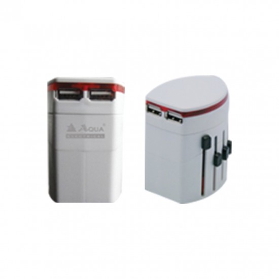 Aqua Traveller Adapter 996 Plus 2 USB charger
