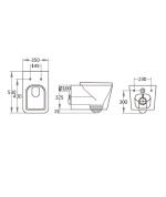 Zilver ZWHT101 Wall Hung Commode - Image 2