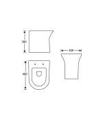 Zilver ZWHT107 Wall Hung Commode - Image 2