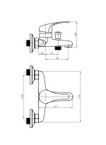 Zilver Autumn Bath Mixer ZAUT200 - Image 2