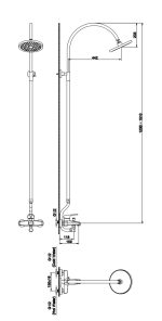 Zilver Ecoloop Bath Mixer With T.Arm Shower ED311N - Image 2