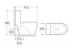 Zilver One Piece Toilet ZTOT102 - Image 2
