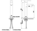 Zilver Picasso Long Basin Mixer 1/2″ PA100 - Image 2