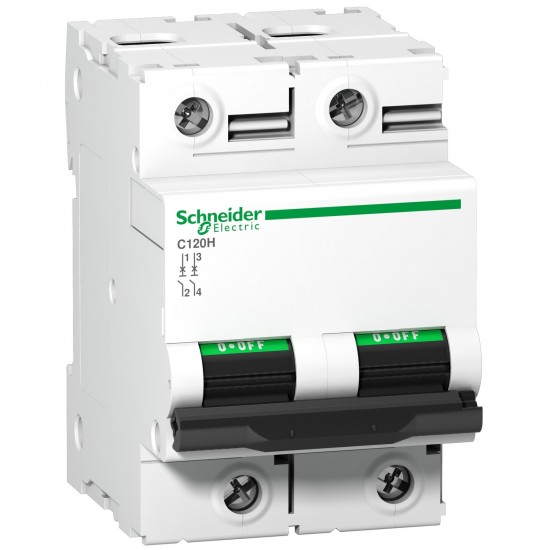 Schneider Electric Circuit Breakers C Curve Series Acti9 C120H 2P Miniature Circuit breaker – A9N18457 80A