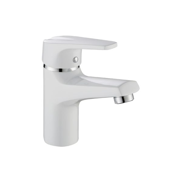 Zilver Econeue Wash Basin Mixer Normal White ED109W