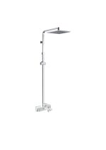 Zilver Cliff Bath Mixer With Open Shower Rod & Rain Shower ZCLF500
