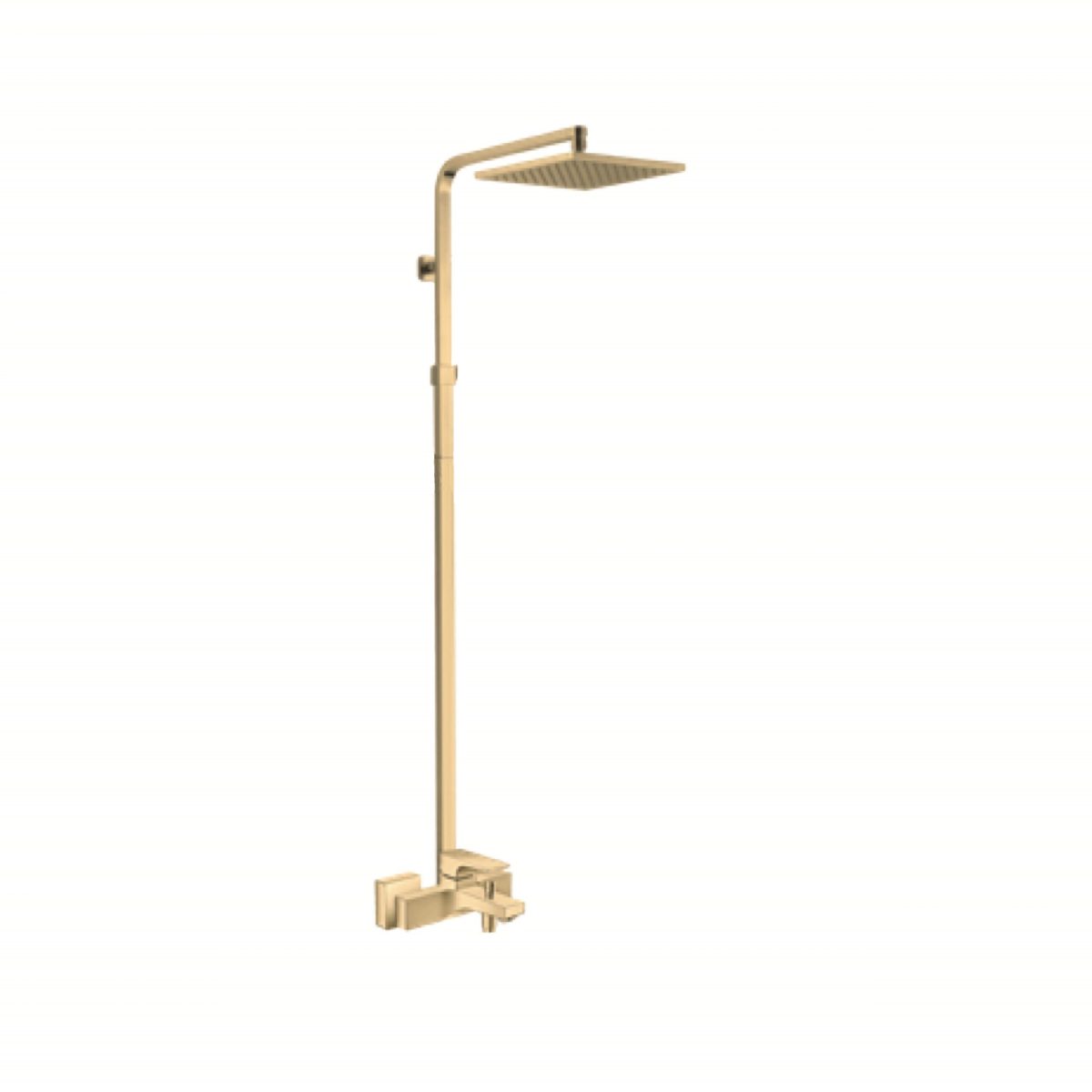 Zilver Cliff Single Lever black matt Bath Mixer With Open Shower Rod & Rain Shower ZCLF500MB - Image 3