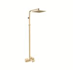 Zilver Cliff Single Lever black matt Bath Mixer With Open Shower Rod & Rain Shower ZCLF500MB - Image 3