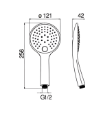 Zilver ABS Hand Shower HS102 - Image 2