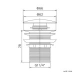 Zilver Push Waste ZBW13 - Image 2