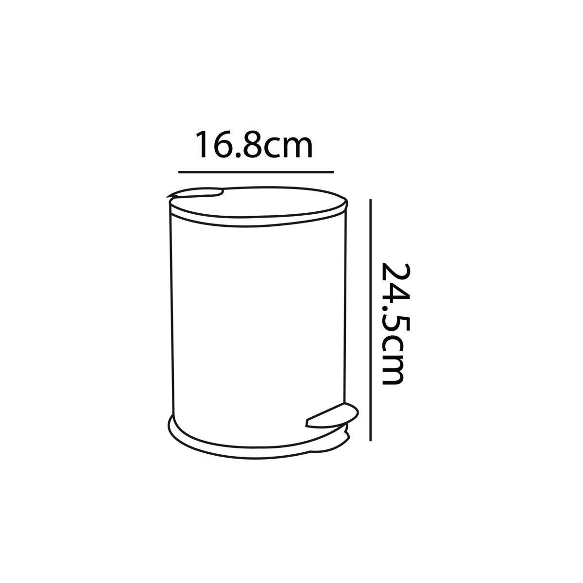 Zilver DustBin With Lid ZDB201 - Image 2
