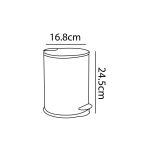 Zilver DustBin With Lid ZDB201 - Image 2