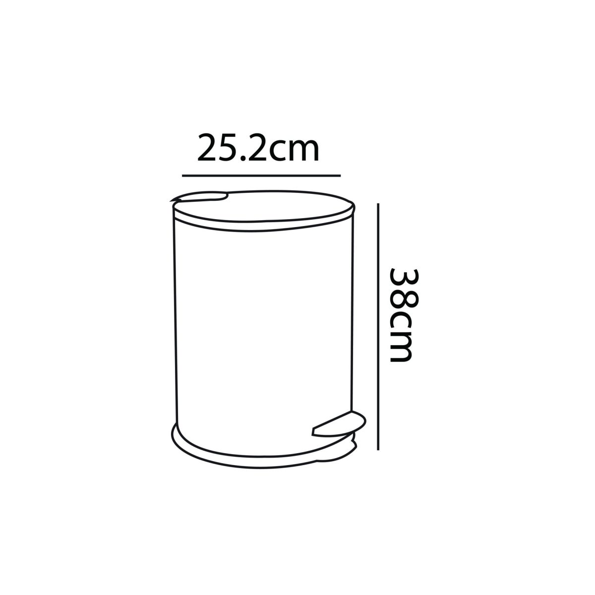 Zilver DustBin With Lid ZDB203 - Image 2