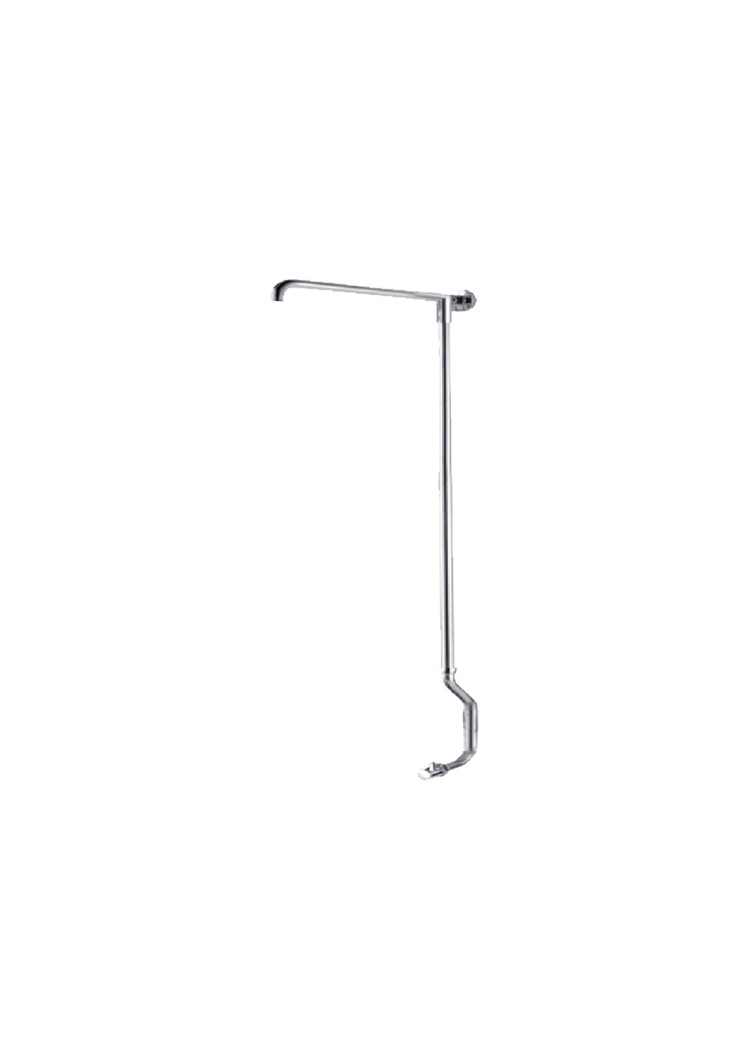 zilver zqws05 ace material Zilver Shower Rod with Open Bend Tube Adjustable ZQWS02 - Image 1