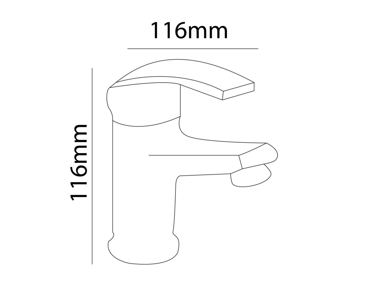 Zilver Talia Series Basin Mixer Normal ZTLI1001 - Image 2