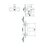 Zilver Talia Series Bath Mixer ZTLI200 - Image 2