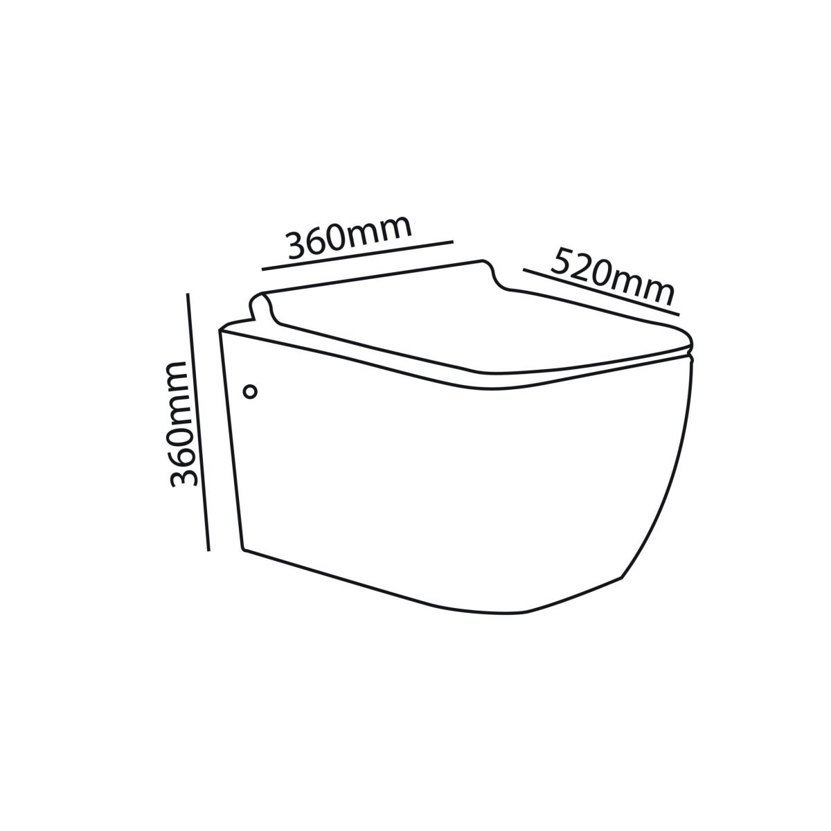 Zilver Wall Hung Toilet ZWHT109 - Image 2