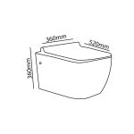 Zilver Wall Hung Toilet ZWHT109 - Image 2