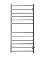 MICA Electric Heated Towel Dryer / Warmer Rail 40 Inch 12 Bars 500012023