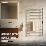 MICA Electric Heated Towel Dryer / Warmer Rail 34 Inch 10 Bars 500010026 - Image 2