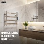 MICA Electric Heated Towel Dryer / Warmer Rail 20 Inch 4 Bars 500004023 - Image 2